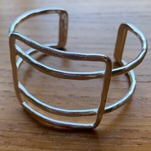 Silver Rustic Cuff bracelet